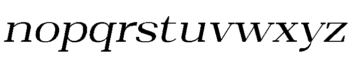 Shapfly Expanded Italic Font LOWERCASE