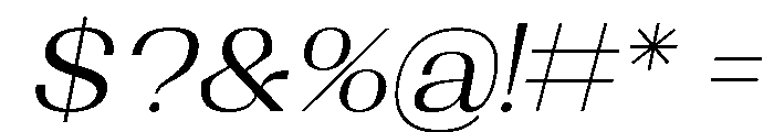 Shapfly Expanded Light Italic Font OTHER CHARS