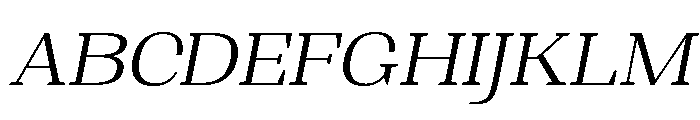 Shapfly Expanded Light Italic Font UPPERCASE