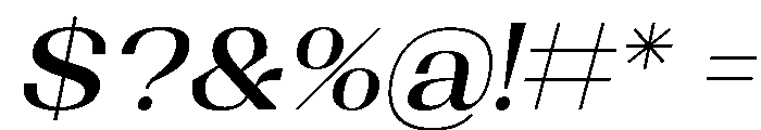 Shapfly Expanded Medium Italic Font OTHER CHARS