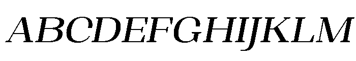 Shapfly Expanded Medium Italic Font UPPERCASE