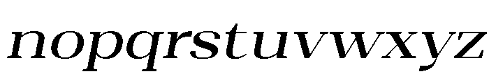 Shapfly Expanded Medium Italic Font LOWERCASE