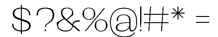 Shapfly Expanded Thin Font OTHER CHARS