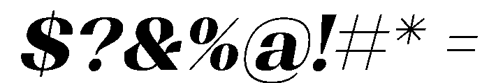 Shapfly Extra Bold Italic Font OTHER CHARS
