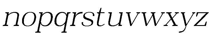 Shapfly Extra Light Italic Font LOWERCASE