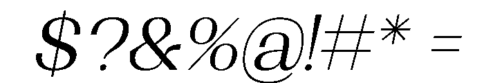 Shapfly Light Italic Font OTHER CHARS