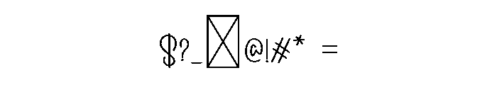Share Designer Font OTHER CHARS
