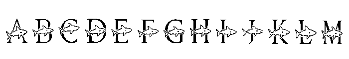 Shark Silhouette Displa Regular FONT