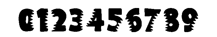 Shark Teeth Font OTHER CHARS