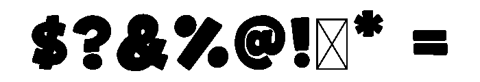 Shark Teeth Font OTHER CHARS