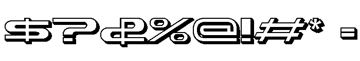 Sharkon Extrude Regular Font OTHER CHARS