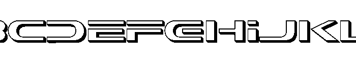 Sharkon Extrude Regular Font UPPERCASE