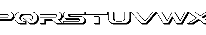 Sharkon Extrude Regular Font UPPERCASE