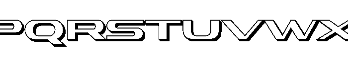 Sharkon Extrude Regular Font LOWERCASE