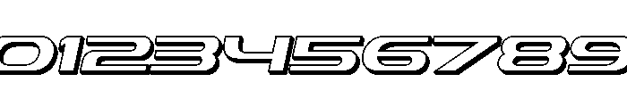 Sharkon Slant Extrude Regular Font OTHER CHARS