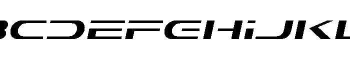 Sharkon Slant Regular Font UPPERCASE