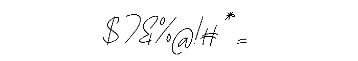 Sharottens Italic Font OTHER CHARS
