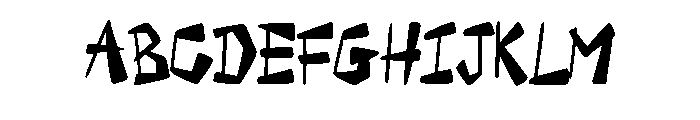Sharp Angles By Squeeb  Regular Font UPPERCASE