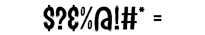 Sharp Halloween Font OTHER CHARS