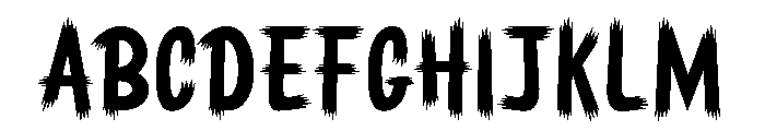 Sharp Halloween Font UPPERCASE