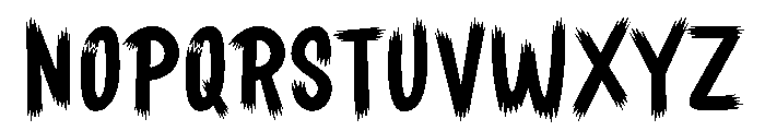 Sharp Halloween Font UPPERCASE