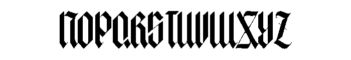 Sharp Shadows Font UPPERCASE