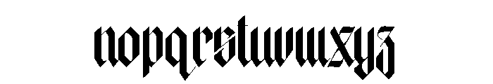 Sharp Shadows Font LOWERCASE