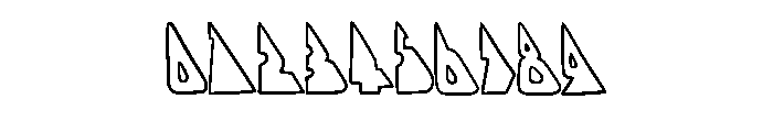 Sharp Triangles By Sque Regular Font OTHER CHARS