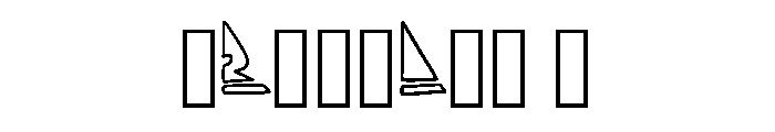 Sharp Triangles By Sque Regular Font OTHER CHARS
