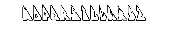 Sharp Triangles By Sque Regular Font UPPERCASE