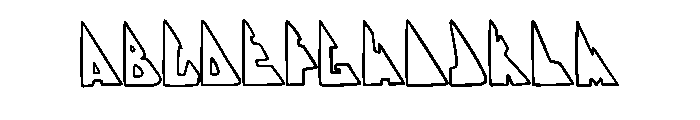Sharp Triangles By Sque Regular FONT