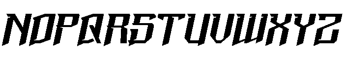 Sharpinoz Slanted Font UPPERCASE