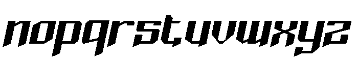 Sharpinoz Slanted Font LOWERCASE