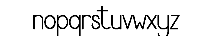 Shasta Font LOWERCASE