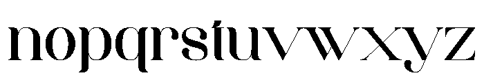 Shasti Font LOWERCASE