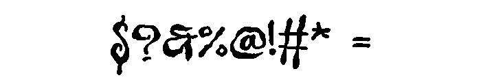 Shatoze-Regular Font OTHER CHARS