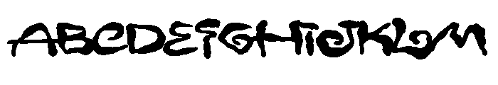 Shatoze-Regular Font UPPERCASE