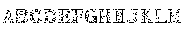 Shattered Mesh Regular Font UPPERCASE