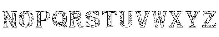 Shattered Mesh Regular Font UPPERCASE