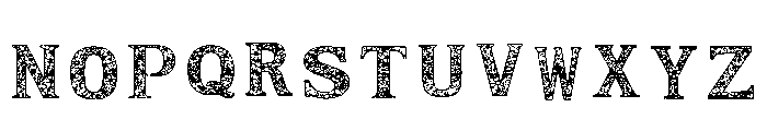 Shattered Mesh Regular Font LOWERCASE