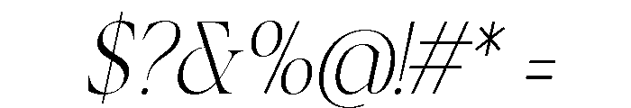 Shavile Italic Font OTHER CHARS