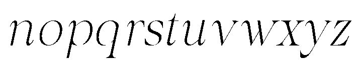Shavile Italic Font LOWERCASE