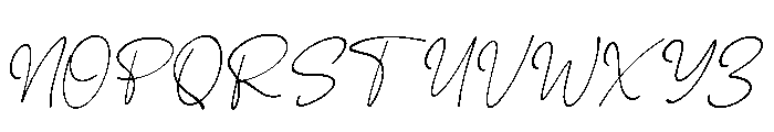 Shavira Handwritten Italic Font UPPERCASE
