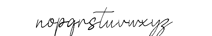 Shavira Handwritten Italic Font LOWERCASE