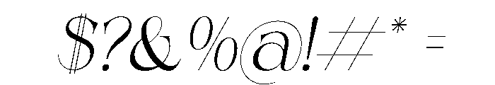 Shealth Italic Font OTHER CHARS