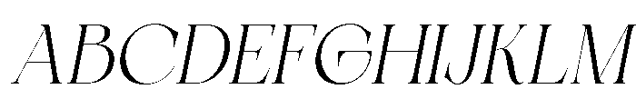 Shealth Italic Font UPPERCASE