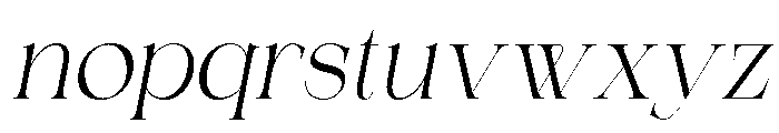 Shealth Italic Font LOWERCASE