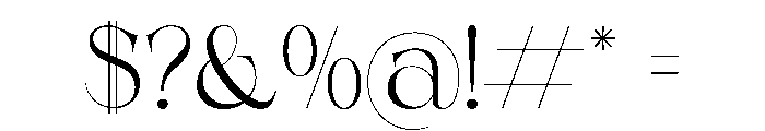 Shealth Regular Font OTHER CHARS
