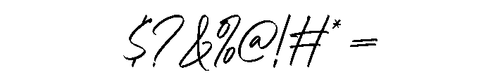 Shelvia Montanila Script Reg Font OTHER CHARS