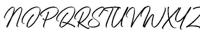 Shelvia Montanila Script Reg Font UPPERCASE